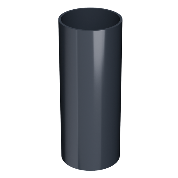 Труба водосточная 1,5 м Люкс (Lux), графит - 1